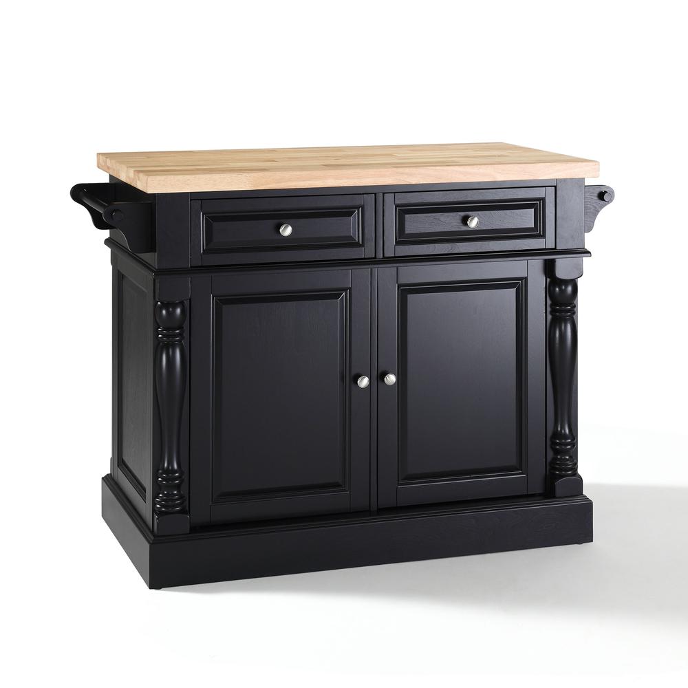 Oxford Kitchen Island W/X-Back Stools Black - Kitchen Island, 2 Counter Height Bar Stools. Picture 23