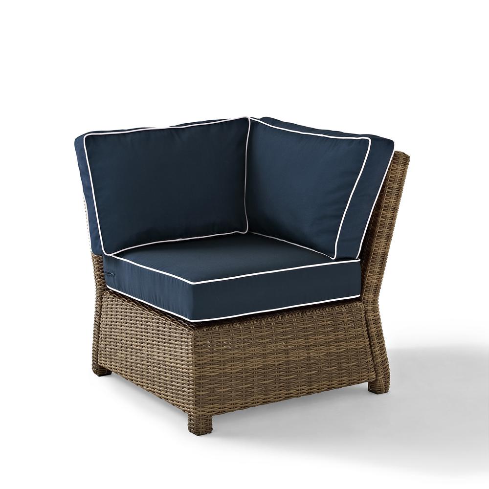 Bradenton Wicker Corner Outdoor Sectional Chair. Picture 1