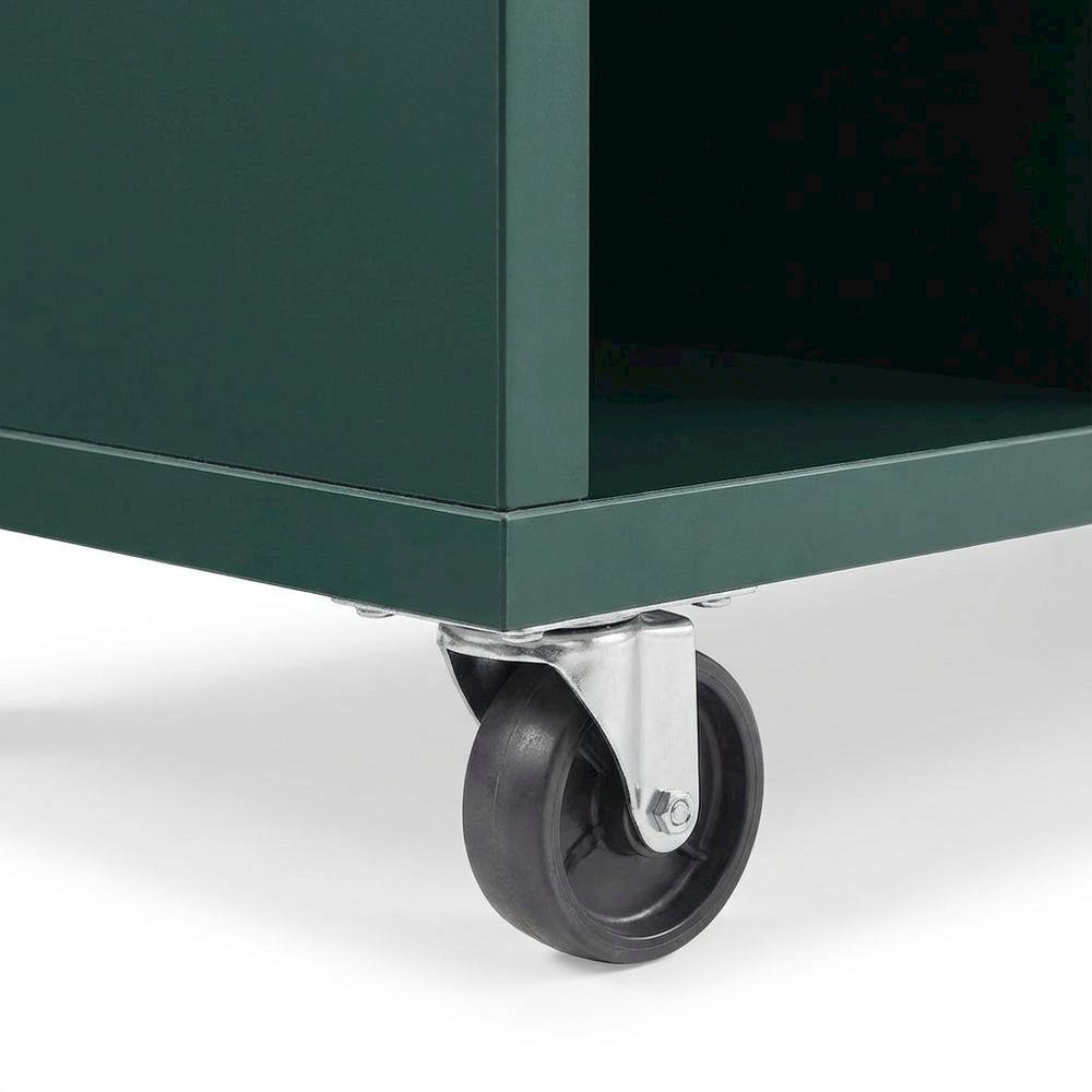 Wooden record player stand with vinyl storage, sturdy design, simple style. Picture 6