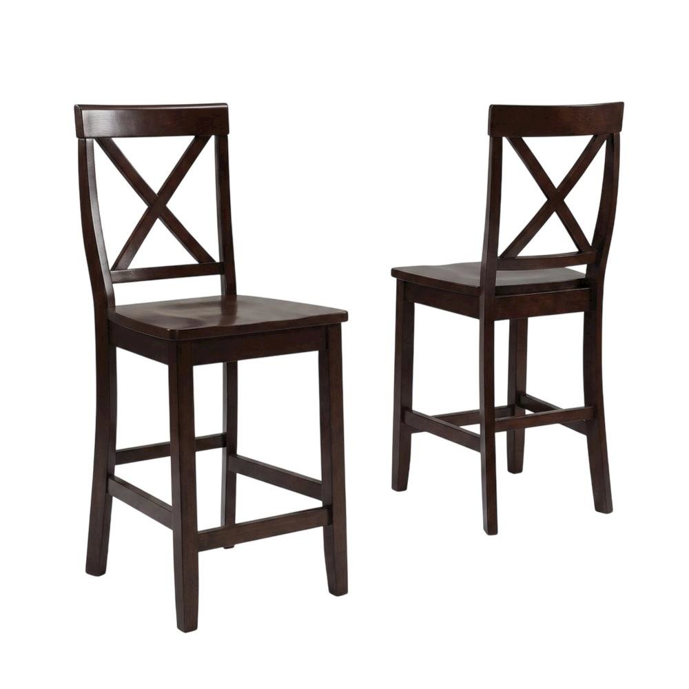 Counter Height Bar Stool Set in Sleek Design with Comfort Features. Picture 1