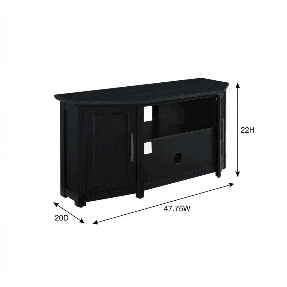 Corner TV stand for 50+ inch TVs with sturdy construction and sleek design. Picture 7