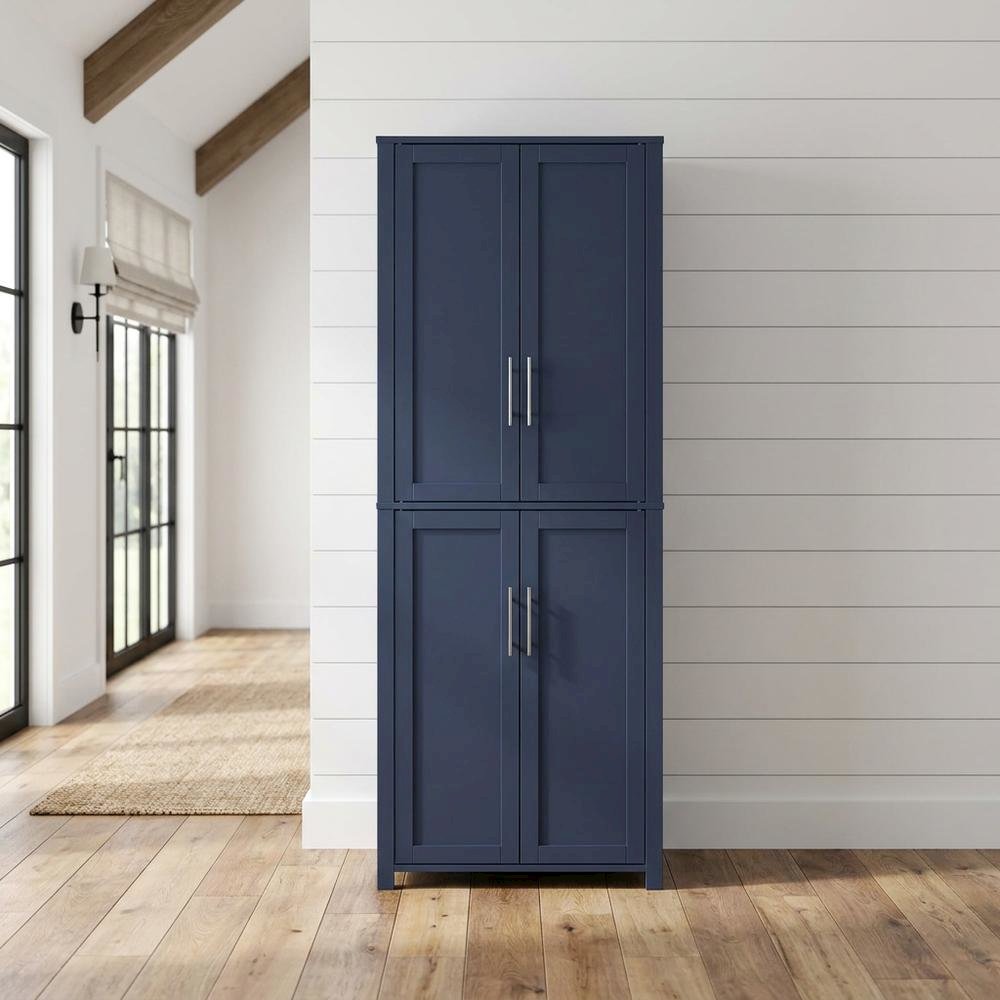 Tall Kitchen Storage Pantry with Anti-Tip Mechanism and Floor Clearance. Picture 3