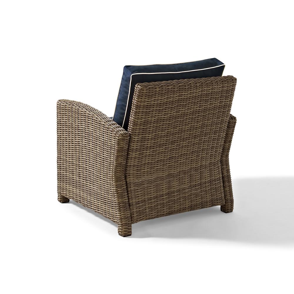 Bradenton 3Pc Wicker Outdoor Loveseat Patio Furniture Set. Picture 5