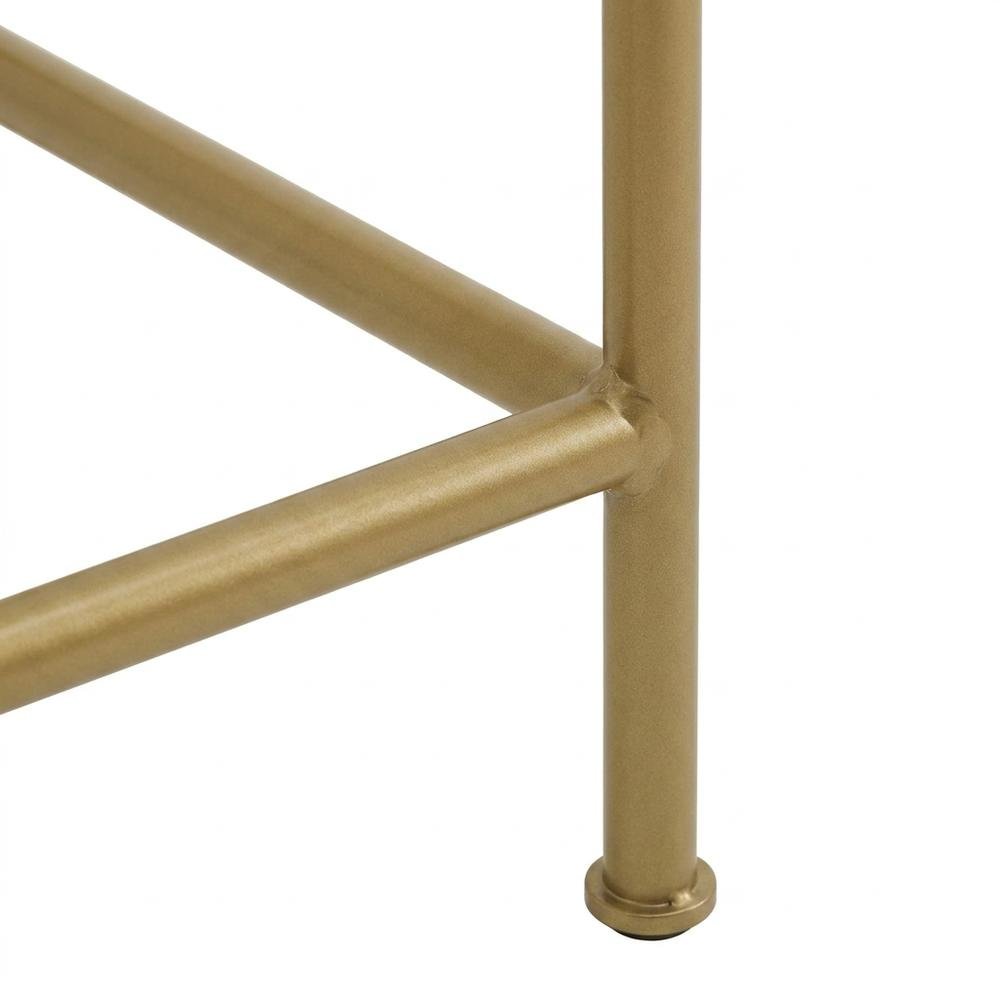 Soft Gold Space Saver Bathroom Vanity with Anti-Tip Hardware. Picture 6