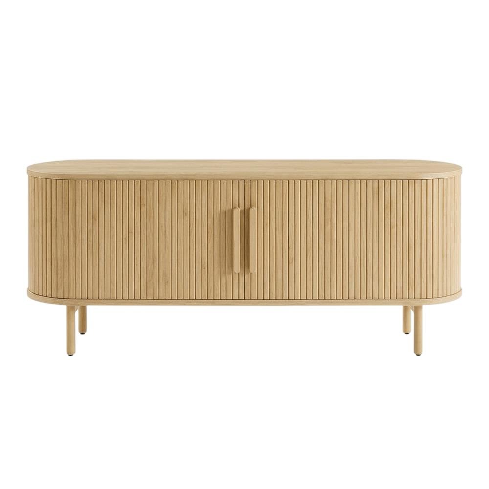 Wooden Record Player Cabinet with Vinyl Storage for Entertainment Rooms. Picture 4