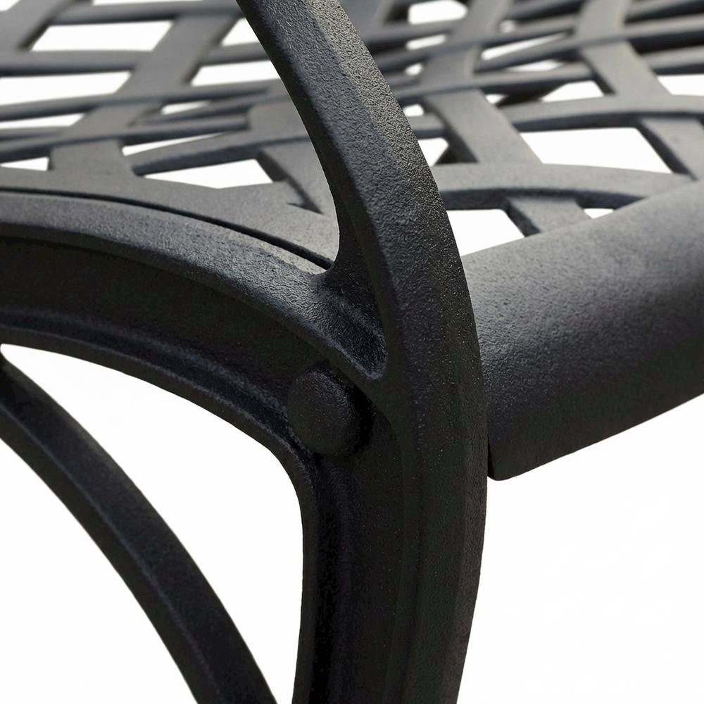 Outdoor dining chairs set with comfortable armrests and durable build. Picture 7