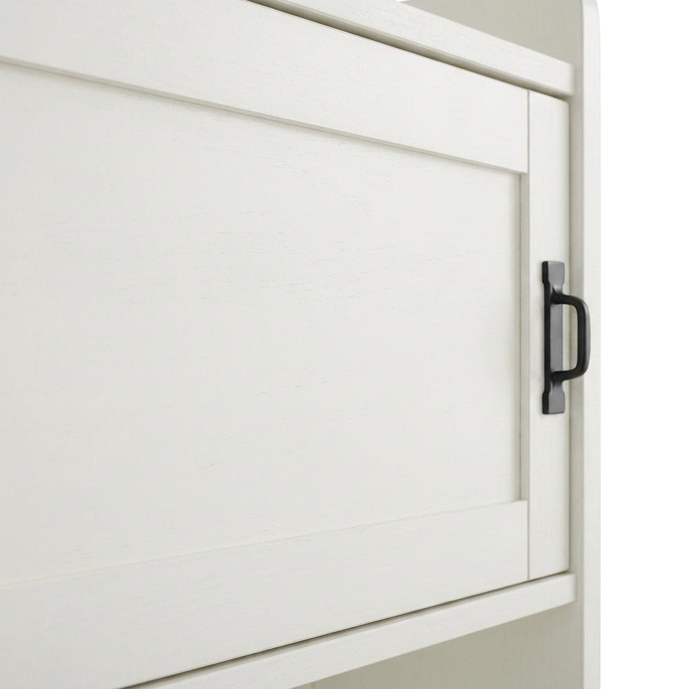 White entryway set with 2 hall trees for organized hallway storage. Picture 8