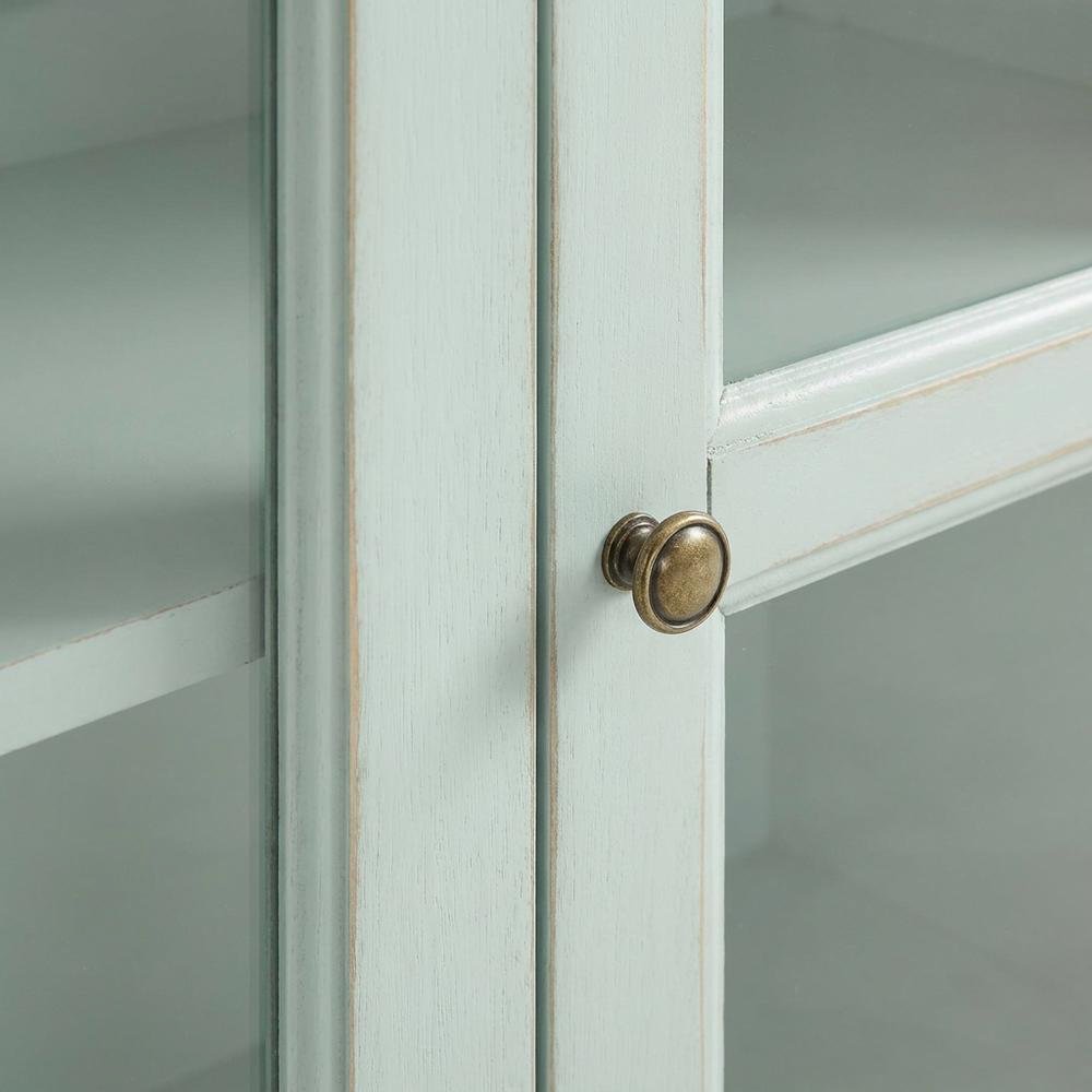 Glass Door Sideboard with Anti-Tip Mechanism and ample storage. Picture 6
