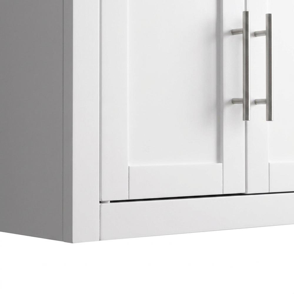 White 2-Piece Wall Kitchen Cabinet Set, MDF Birch Veneer Mounted. Picture 5