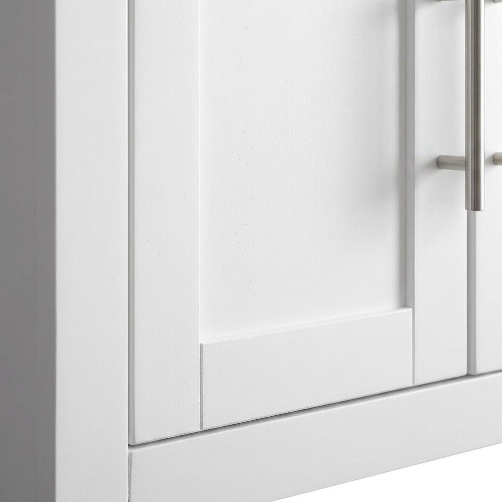 White 3-Piece Wall Storage Cabinet Set, MDF Birch Veneer. Picture 6