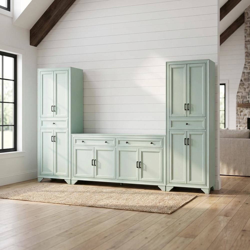 3-Piece Sideboard and Pantry Set with Anti-Tip Feature and Ample Storage. Picture 2
