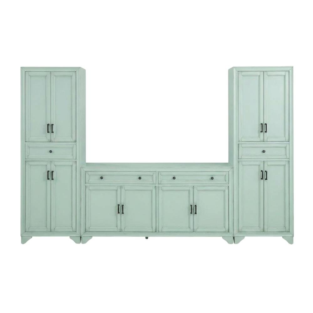 3-Piece Sideboard and Pantry Set with Anti-Tip Feature and Ample Storage. Picture 4