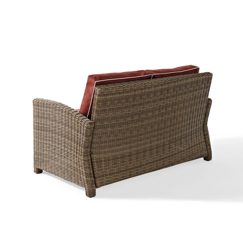 Bradenton 3Pc Outdoor Loveseat Furniture Set, Loveseat, Arm Chair, Coffee Table. Picture 12
