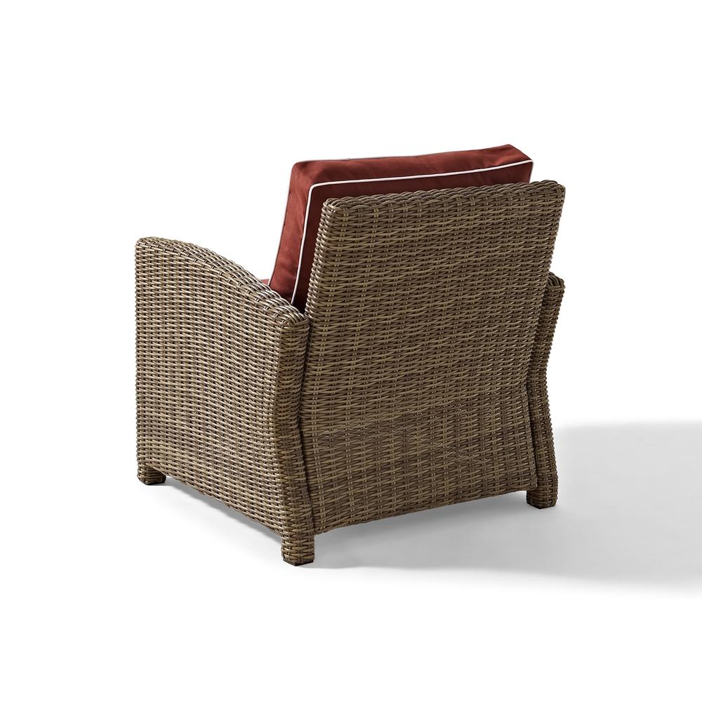 Bradenton 3Pc Outdoor Loveseat Furniture Set, Loveseat, Arm Chair, Coffee Table. Picture 8