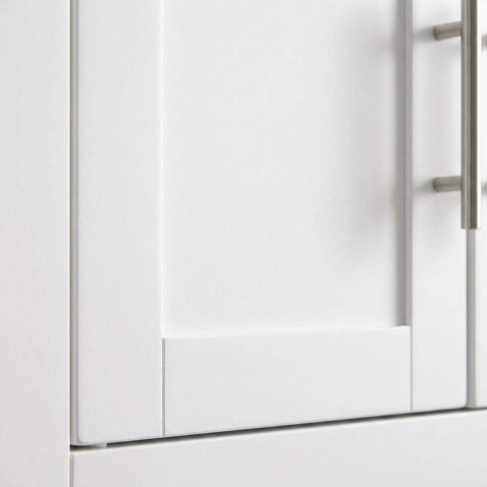 White 3-Piece Wall Kitchen Cabinet Set, MDF Birch Veneer Wide. Picture 6