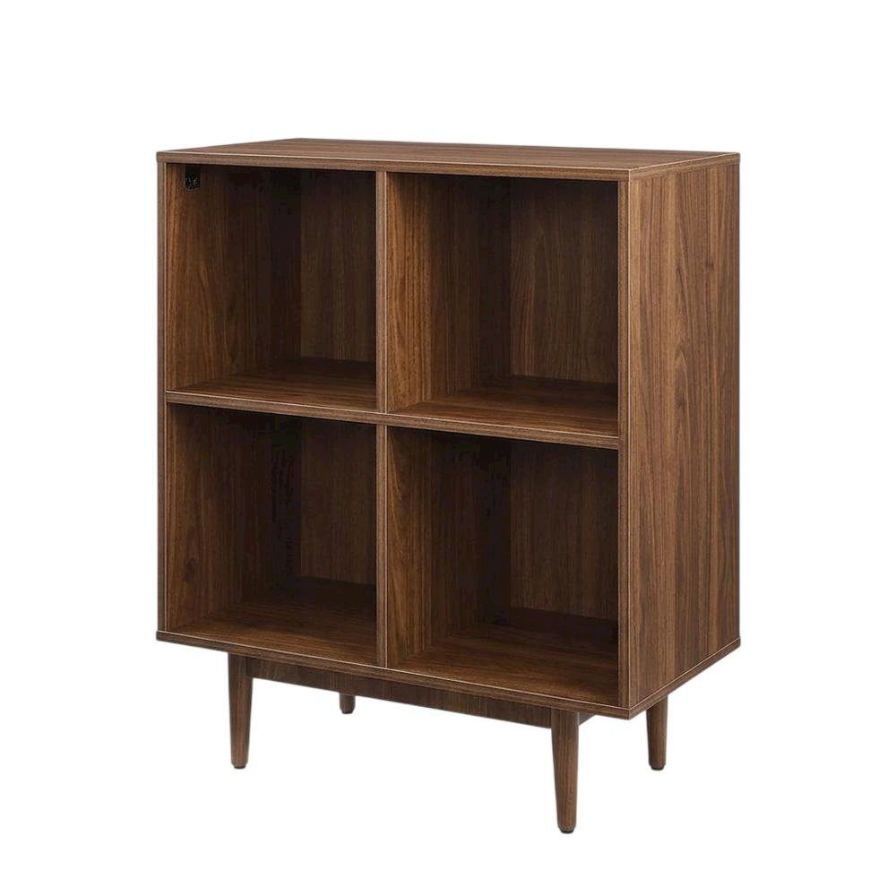 Record Player Stand with Vinyl Storage, Compact Entertainment Center. Picture 1