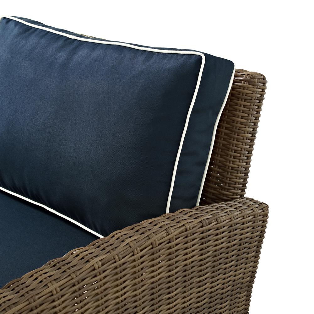 Bradenton 5Pc Wicker Outdoor Sectional Patio Furniture Set. Picture 11