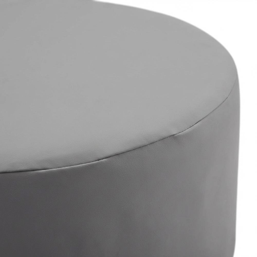 Round outdoor coffee table cover with waterproof fabric for weather protection. Picture 5