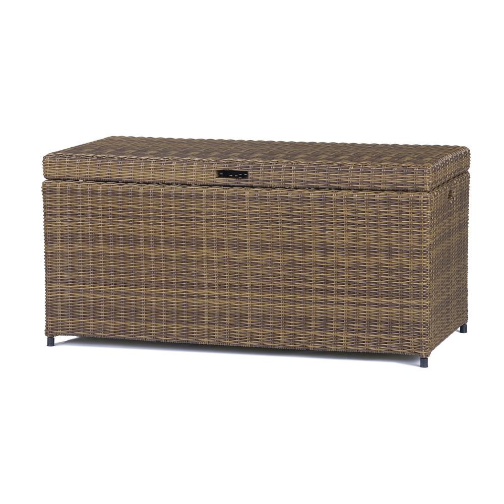 Bradenton Wicker Outdoor Storage Box. Picture 2