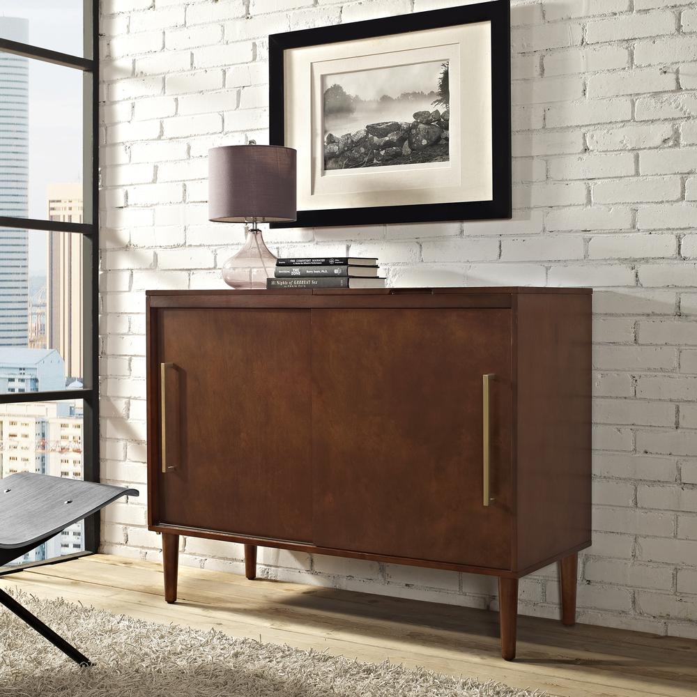 Everett Media Console Mahogany. Picture 2