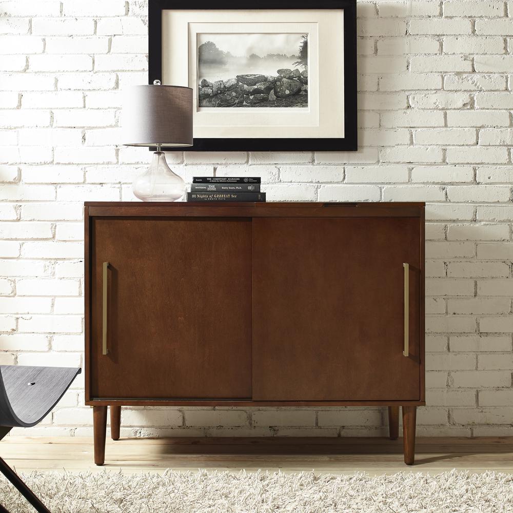 Everett Media Console Mahogany. Picture 3