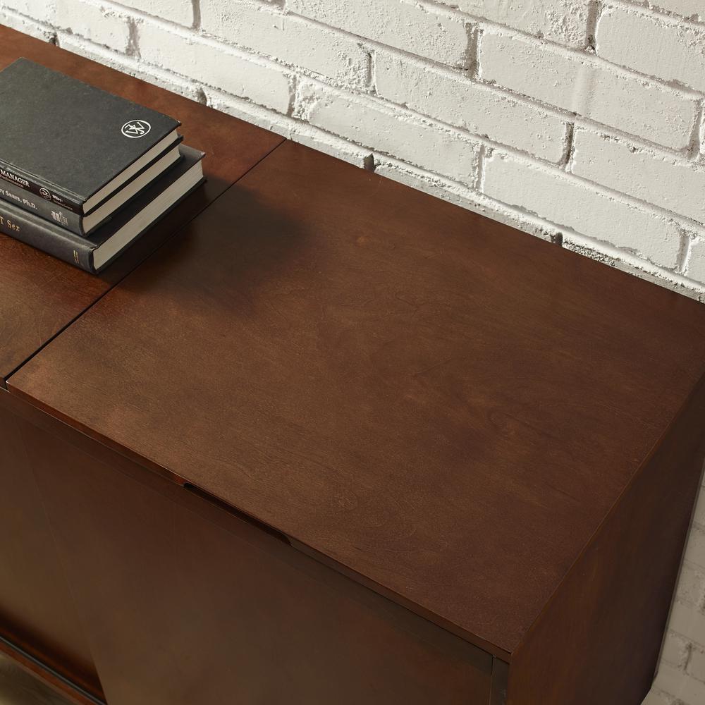 Everett Media Console Mahogany. Picture 5
