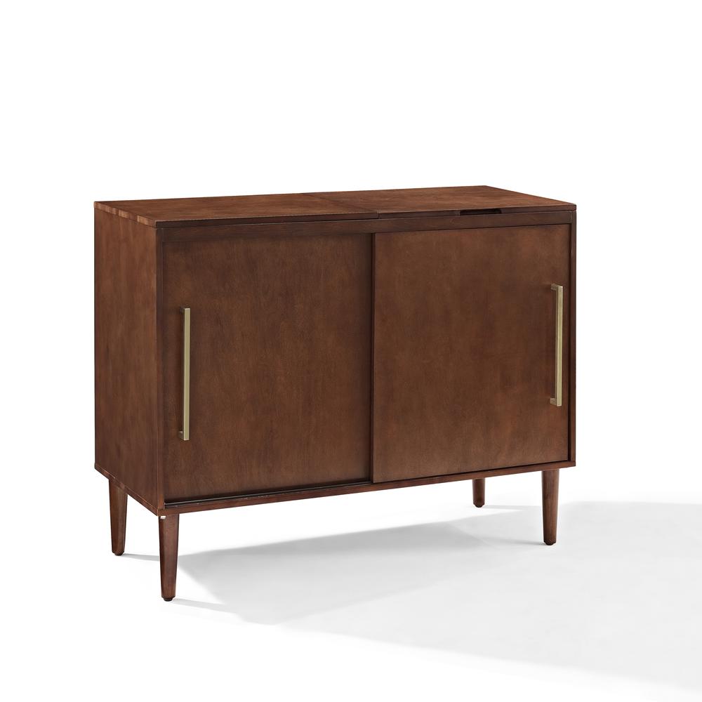 Everett Media Console Mahogany. Picture 1