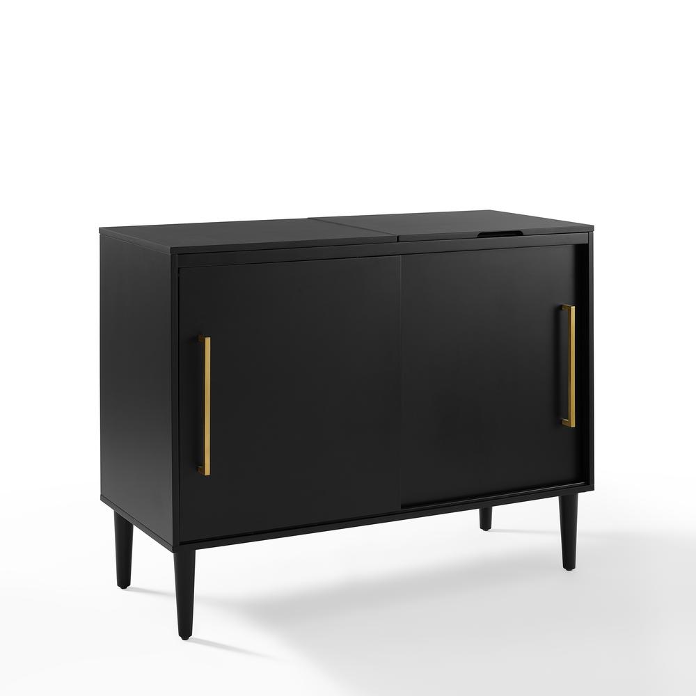 Everett Media Console Matte Black. Picture 8