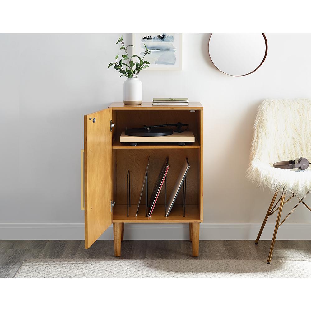 Everett Medium Record Player Cabinet With Vinyl Storage. Picture 4