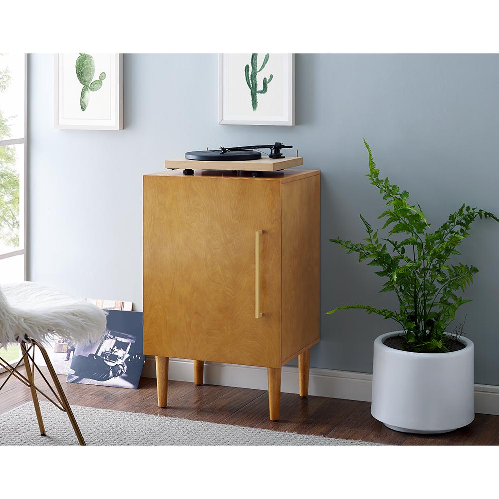 Everett Medium Record Player Cabinet With Vinyl Storage. Picture 5