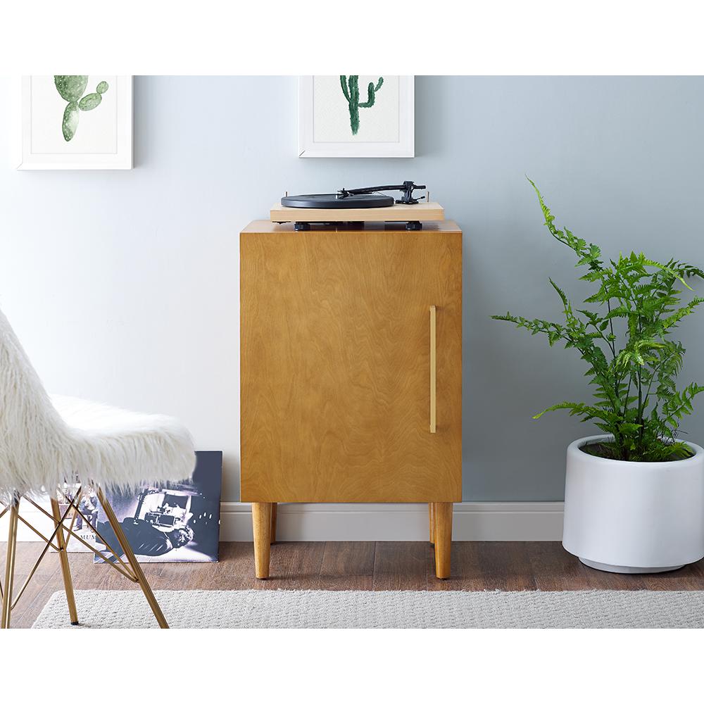 Everett Medium Record Player Cabinet With Vinyl Storage. Picture 6