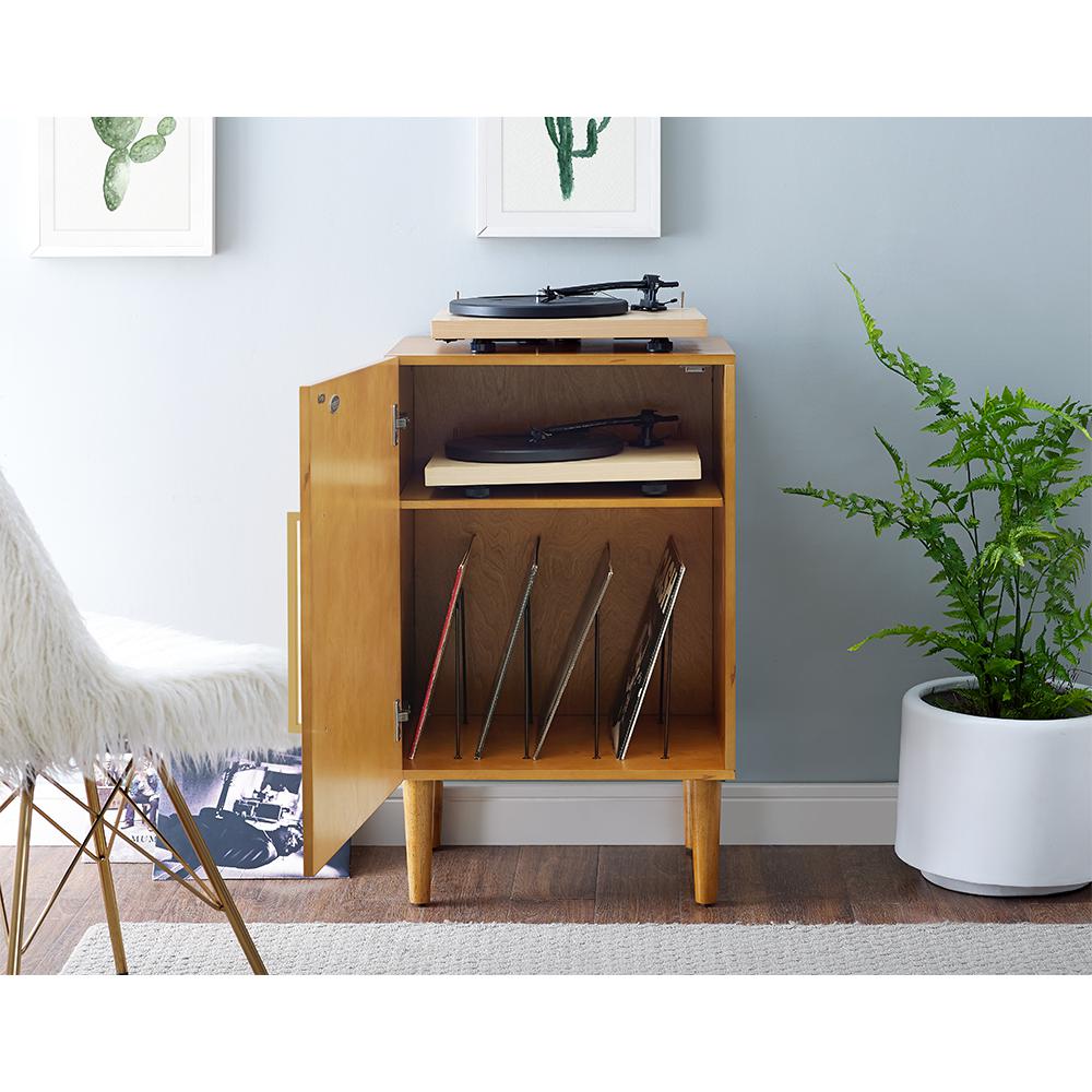 Everett Medium Record Player Cabinet With Vinyl Storage. Picture 7