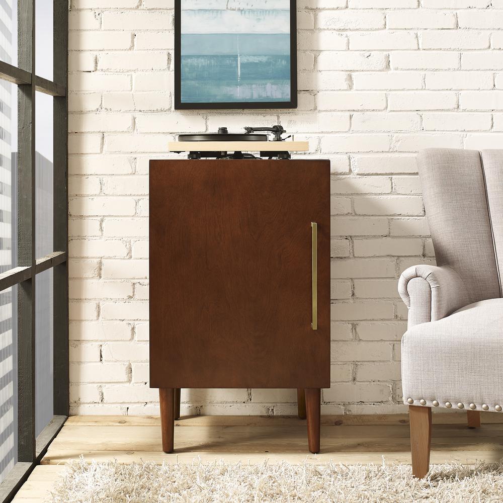 Everett Record Player Stand Mahogany. Picture 3
