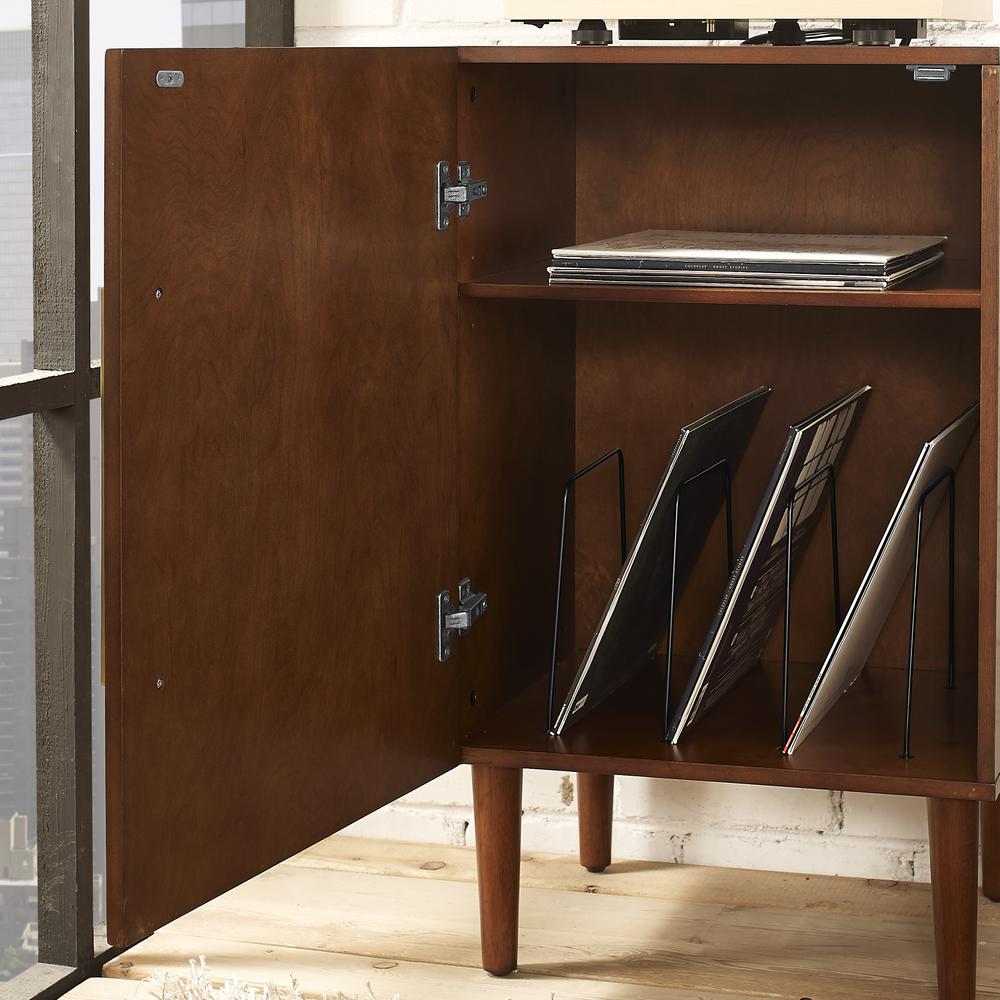 Everett Record Player Stand Mahogany. Picture 6