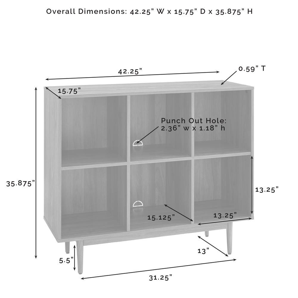 Liam 6 Cube Record Storage Cube Bookcase. Picture 6