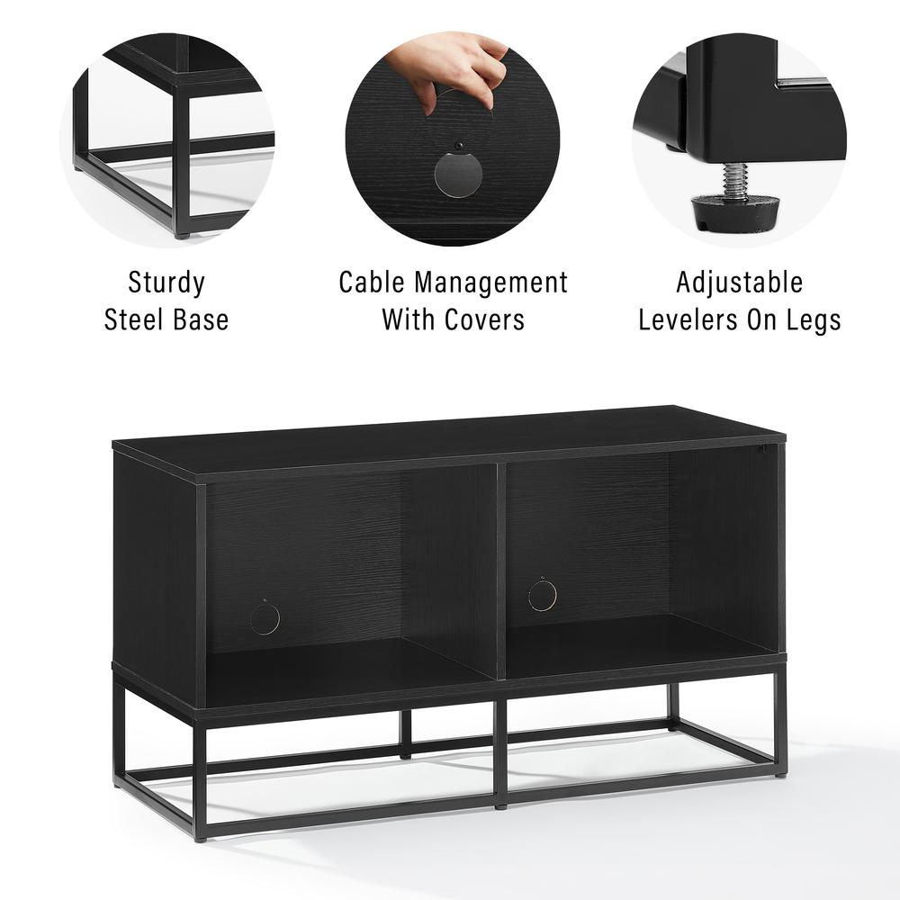 Enzo Medium Record Player Stand With Vinyl Storage. Picture 7