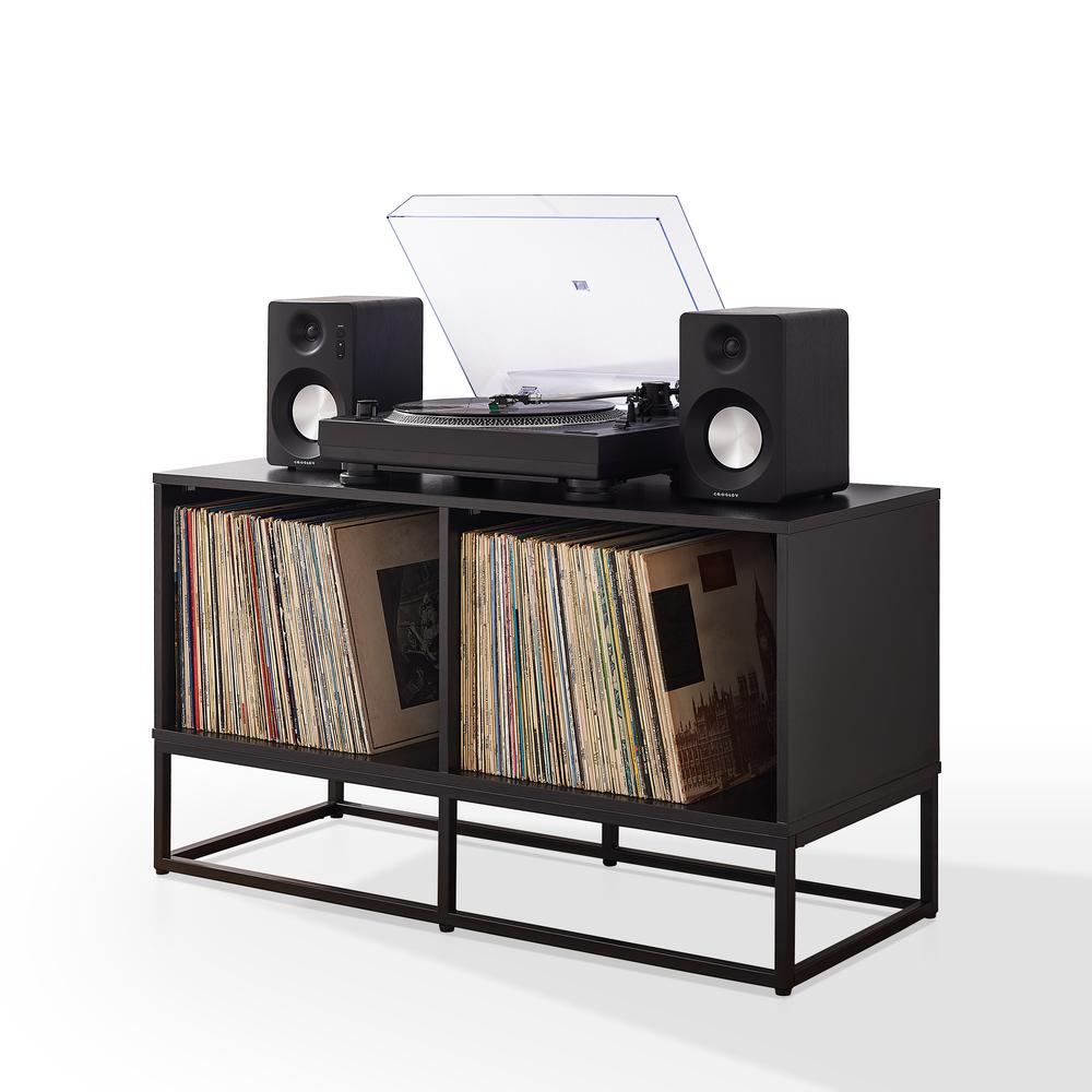 Enzo Medium Record Player Stand With Vinyl Storage. Picture 9