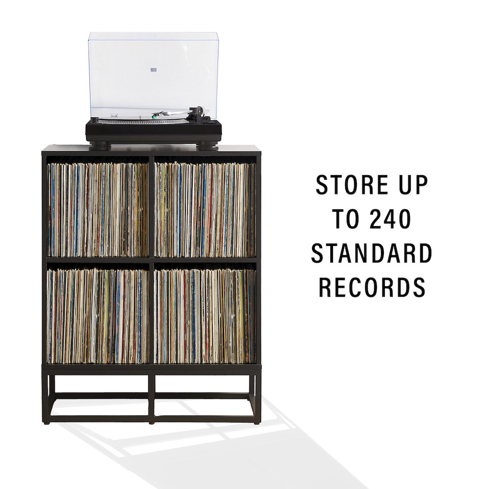 Enzo 4 Cube Record Player Stand With Vinyl Storage. Picture 8