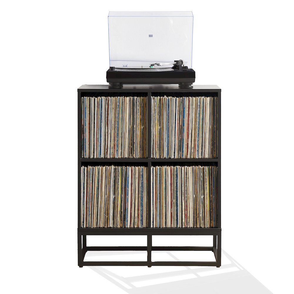 Enzo 4 Cube Record Player Stand With Vinyl Storage. Picture 11