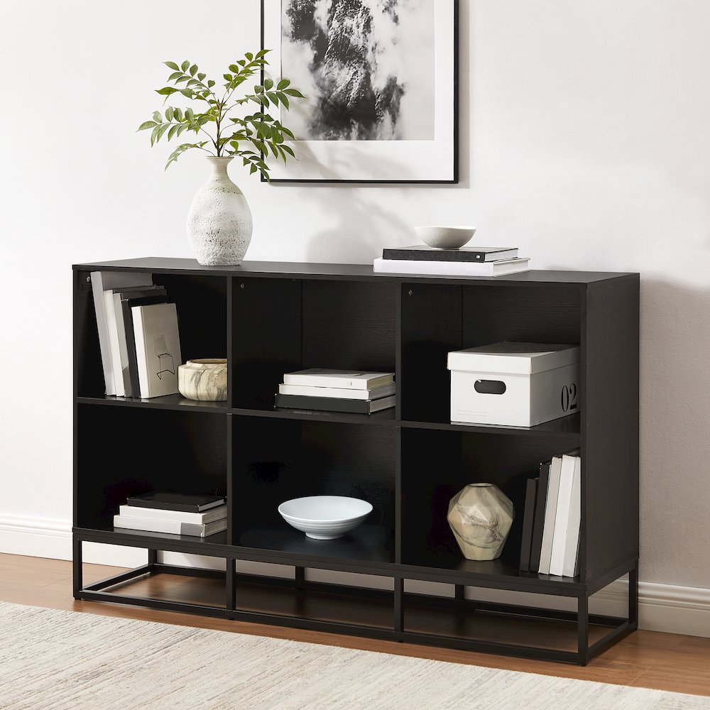 Enzo 6 Cube Record Player Stand With Vinyl Storage. Picture 7