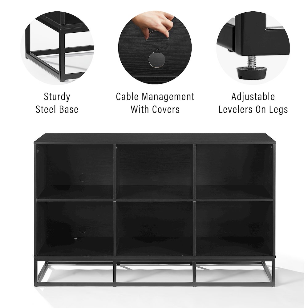 Enzo 6 Cube Record Player Stand With Vinyl Storage. Picture 10