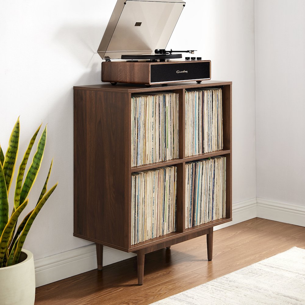 Liam 4 Cube Record Player Stand With Vinyl Storage. Picture 5
