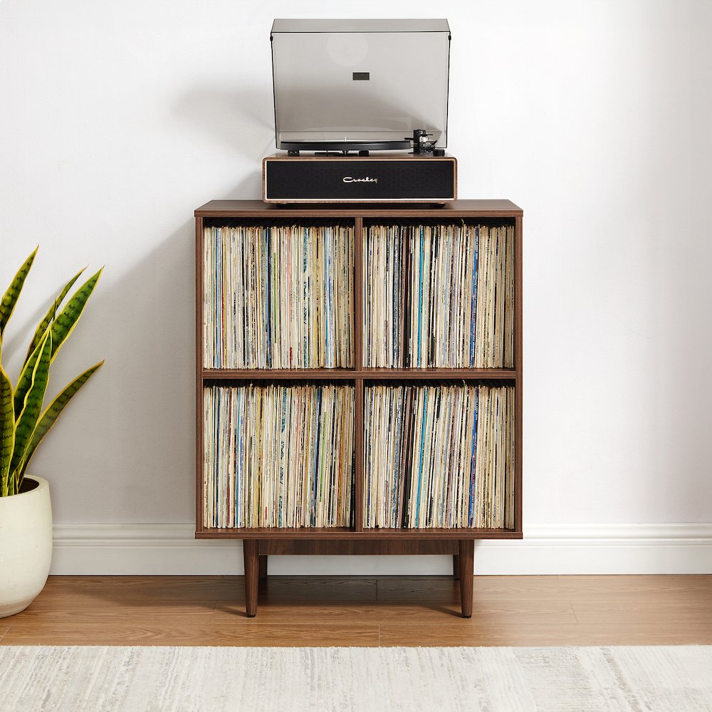 Liam 4 Cube Record Player Stand With Vinyl Storage. Picture 6