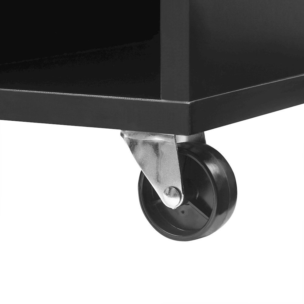 Carlo Rolling Record Player Stand With Vinyl Storage. Picture 12