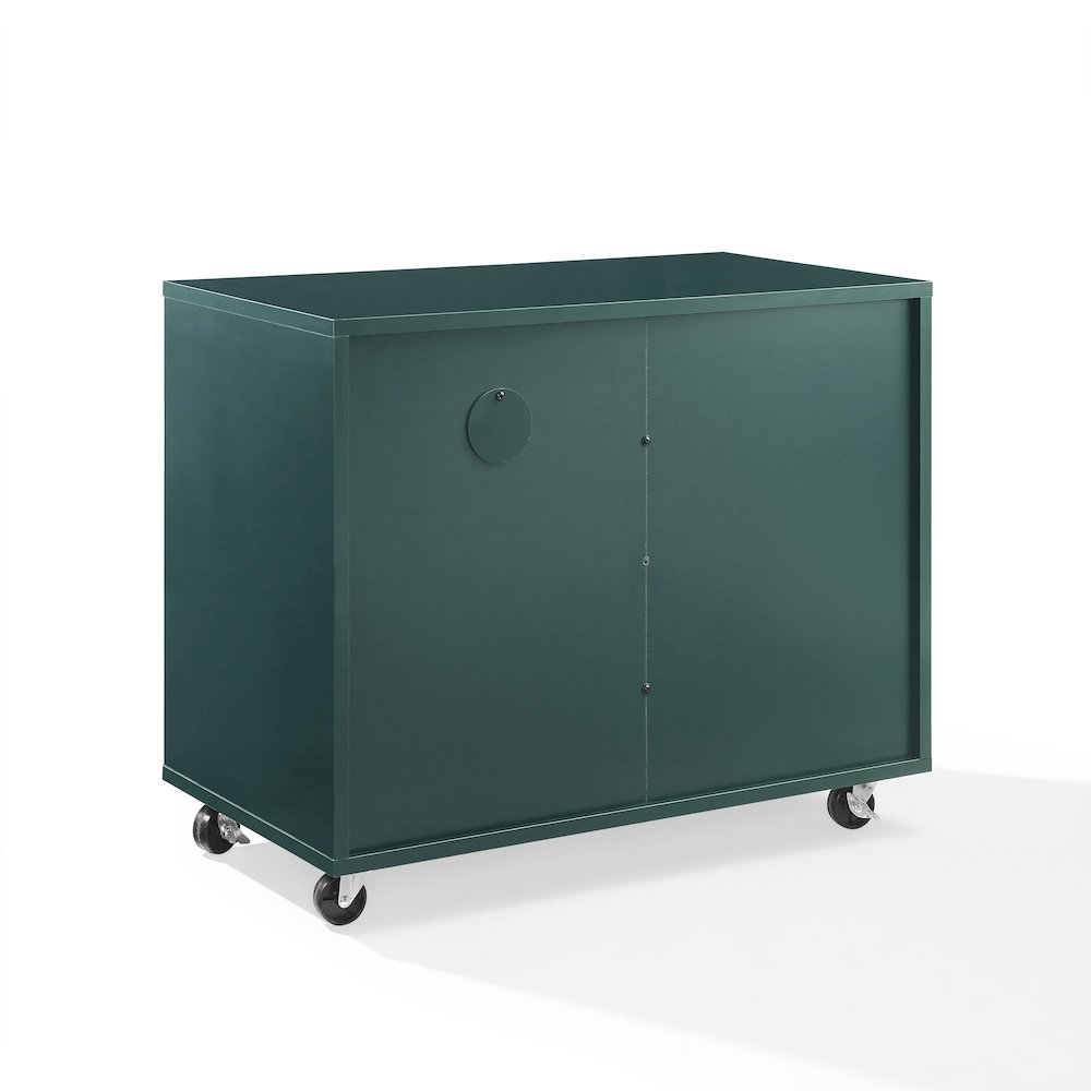 Carlo Rolling Record Player Stand With Vinyl Storage. Picture 3