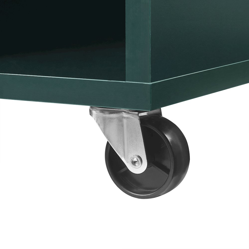 Carlo Rolling Record Player Stand With Vinyl Storage. Picture 12