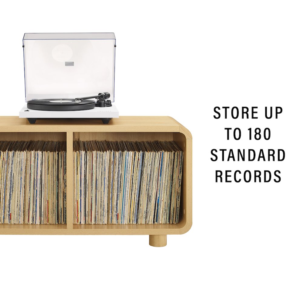Zoe Medium Record Player Stand With Vinyl Storage. Picture 8