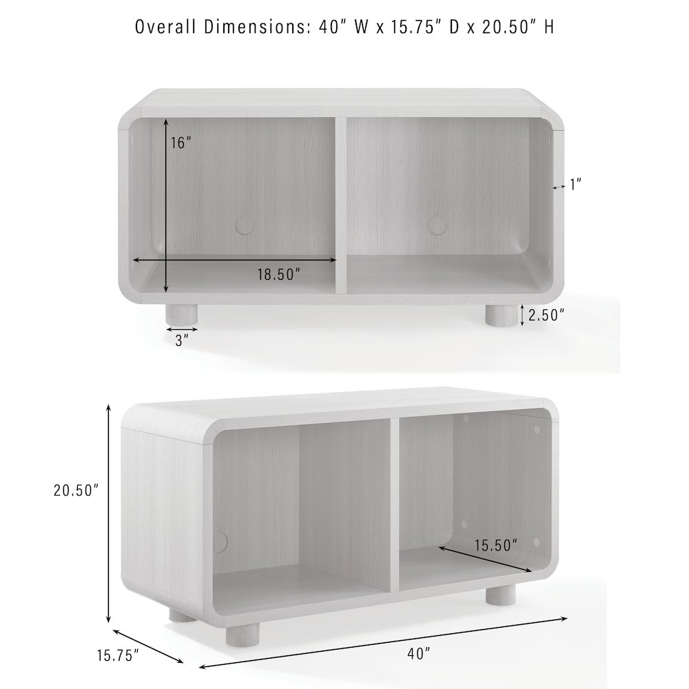 Zoe Medium Record Player Stand With Vinyl Storage. Picture 10