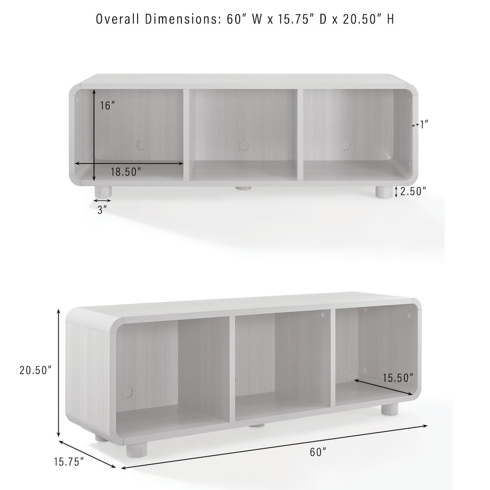 Zoe Large Record Player Stand With Vinyl Storage. Picture 10