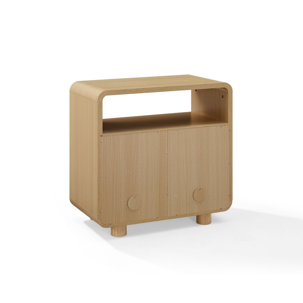 Zoe Record Player Stand With Vinyl Storage Ash. Picture 4